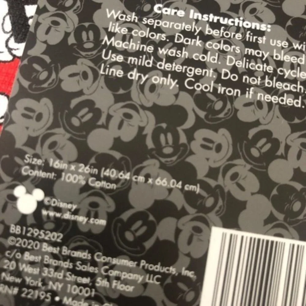 Disney Mickey‎ 2pk Dish Kitchen Towels New